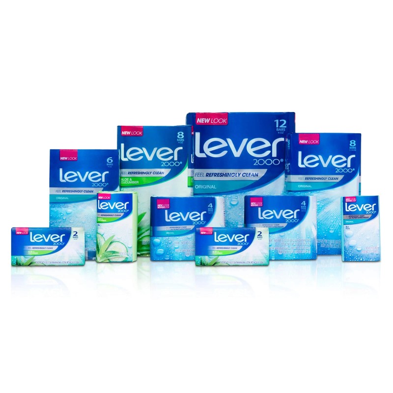 Lever 2000 Aloe Cucumber Bar Soap 4 Ounce Pack of