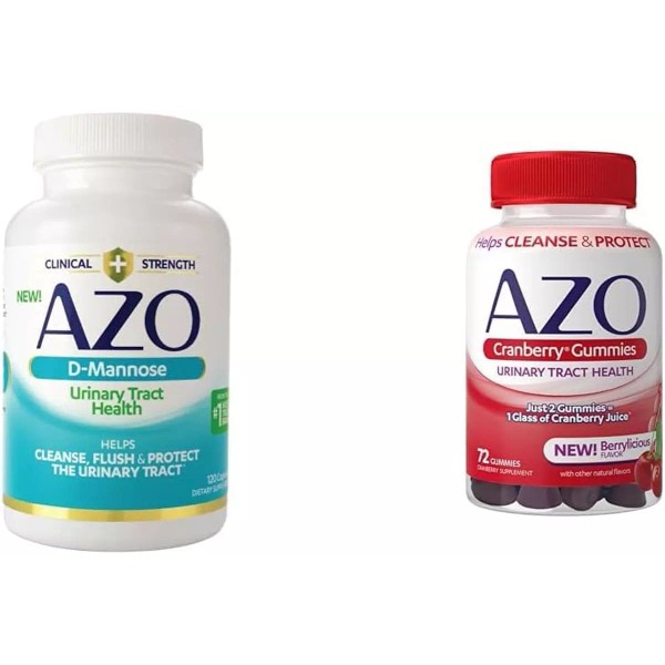 AZO D Mannose Urinary Tract Health 120 Count Urinary Tract