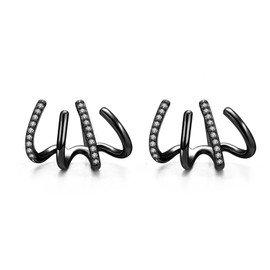 925 Sterling Silver Claw Earrings Claw Cuff Earrings for Women Earrings that Look Like Multiple Piercings Gold Silver Ear Crawler Earrings Teen Girls