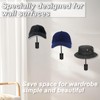 Jtuxcke Set of 5 Metal Hat Holder, Cowboy Hat Rack