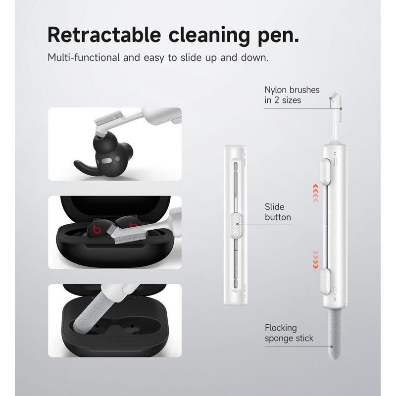 SURITCH Case Compatible with Beats Fit Pro Earbuds, Shock-Absorbing Protective