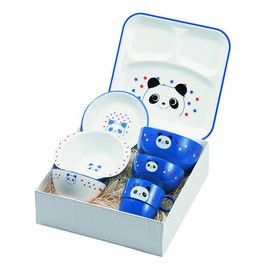 Hug me Panda Y15245 7-Piece Dinnerware Set