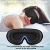 2 Piezas Antifaz para Dormir, Antifaz 3D Con Oscurecimiento Total
