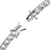Franki Baker Simulated Diamond CZ & Sterling Silver Tennis Bracelet.