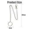 Fc'Noqgn Wallet Chain, Stainless Steel Long Chain, Punk Keyring with