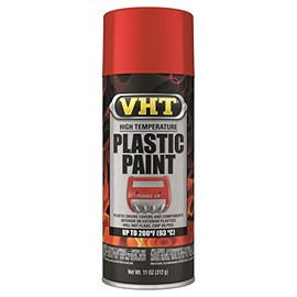 VHT Duplicolor ESP821007 Red High Temperature Plastic Paint, 11. Fluid_Ounces