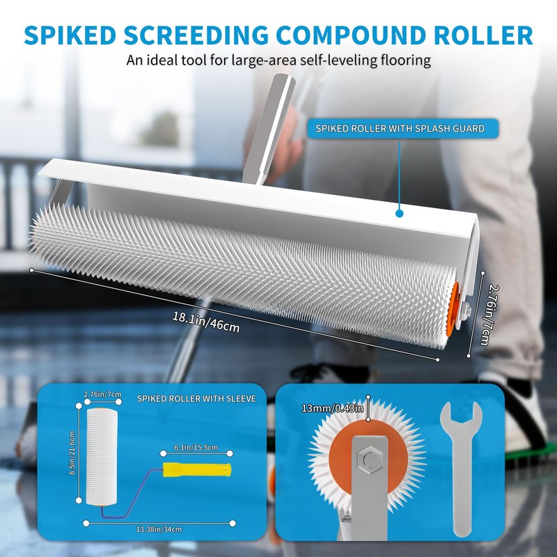 Complete Self Leveling Cement Tool Kit, Professional Epoxy Floor Kit