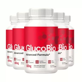 GlucoBio 5-Pack Gluco Bio Capsules, GlucoBio Blood Health Dietary Supplement 300 Capsules