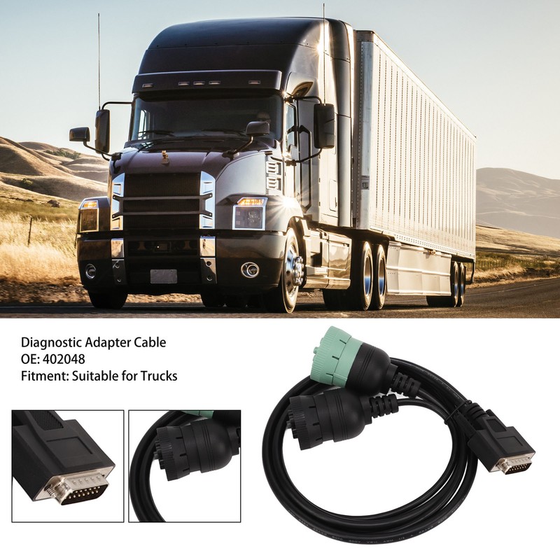DB15 to 6P J1708 9p J1939 Diagnostic Adapter Cable 402048