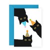Cute Birthday Card for Her Him – Black Cats in