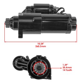 Caltric Starter for Mercury 225p Optimax Verado EFI 225Cxl 225Cxxl 225L 225Xl 225Xxl