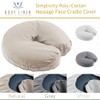 Body Linen Simplicity Poly Cotton Massage Face Cradle Covers (Natural,