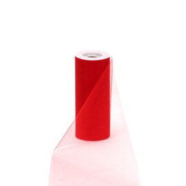 Offray Tulle Craft Ribbon, 6-Inch by 25-Yard Spool, Red