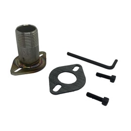 GenExhaust for Champion 3500/3200W & 3100/2800W Inverter Generator or Any Generator with a Model NO.88 Cover Plate Generator 3/4" NPT (National Pipe Taper) Steel Exhaust Extension Hardware only