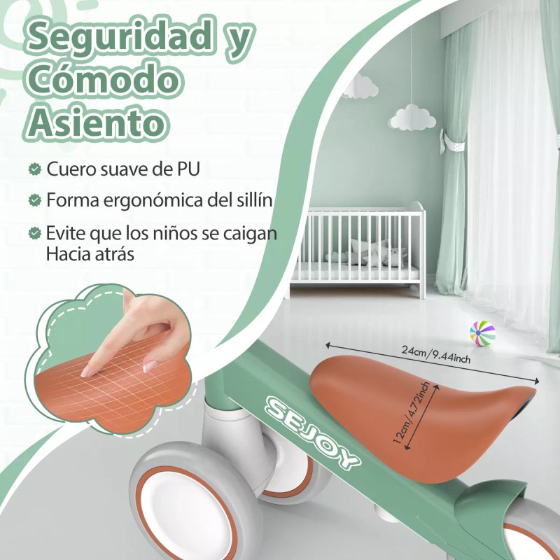 Sejoy BALBI-002 Mini Bici Bebe Bicicleta De Equilibrio Asiento Ajustable