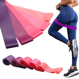 5 Pieces Workout Exercise Resistance Loop Bands Stretch Yoga CrossFit Leg Arm
