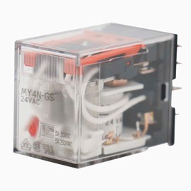 Baomain Power Relay MY4N-GS AC 24V Coil Red LED Indicator 14 pin Terminal