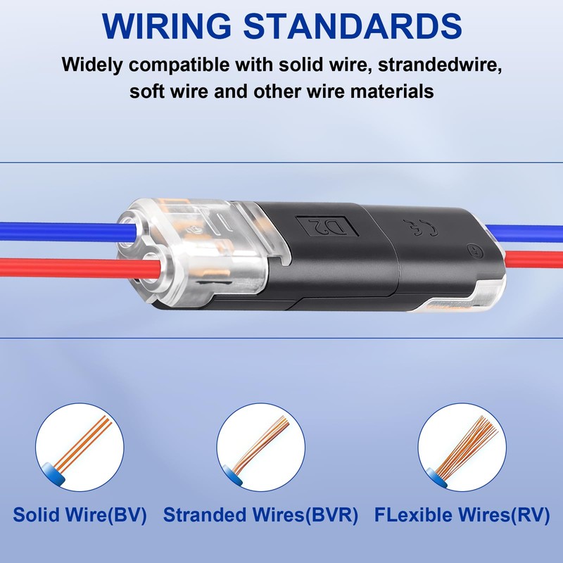 Car Cable Connector Waterproof 2 Pin 40 Pieces - 12V