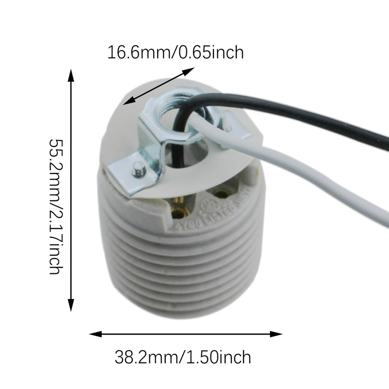 SQXBK 2PCS 51MM/2.01Inch Lighting Accessory Lighting Socket Lighting Stands Metal