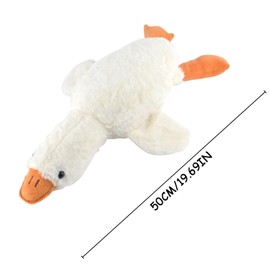 AYNKH Plüschspielzeug, Gans, 50 cm, niedliches und weiches Plüschkissen, große weiße Ganspuppe, kann als Kissen verwendet werden, Schlafliedspielzeug für Babys, geeignet für Wohnzimmer