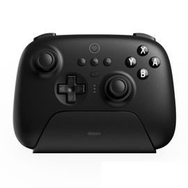 8Bitdo Ultimate Bluetooth Switch Pro Controller with Charging Dock, Wireless Gamepad with Hall Effect Sensor Joystick for Switch/Windows,Remote Motion Control/Vibration/Turbo - Black