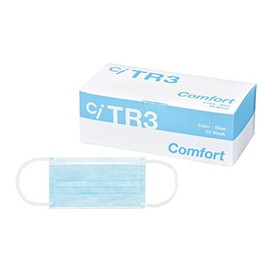 TR3 Comfort Mask (Blue) Regular Size, 1 Box, 50 Sheets