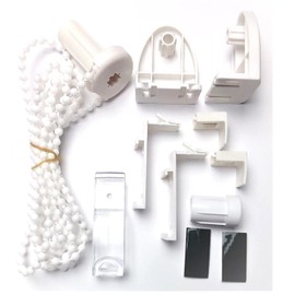 Replacement Accessory Set Klemmfix for Duo Double Roller Blind and Pleated Blind Accessory Set 9-Piece for Double Roller Blind