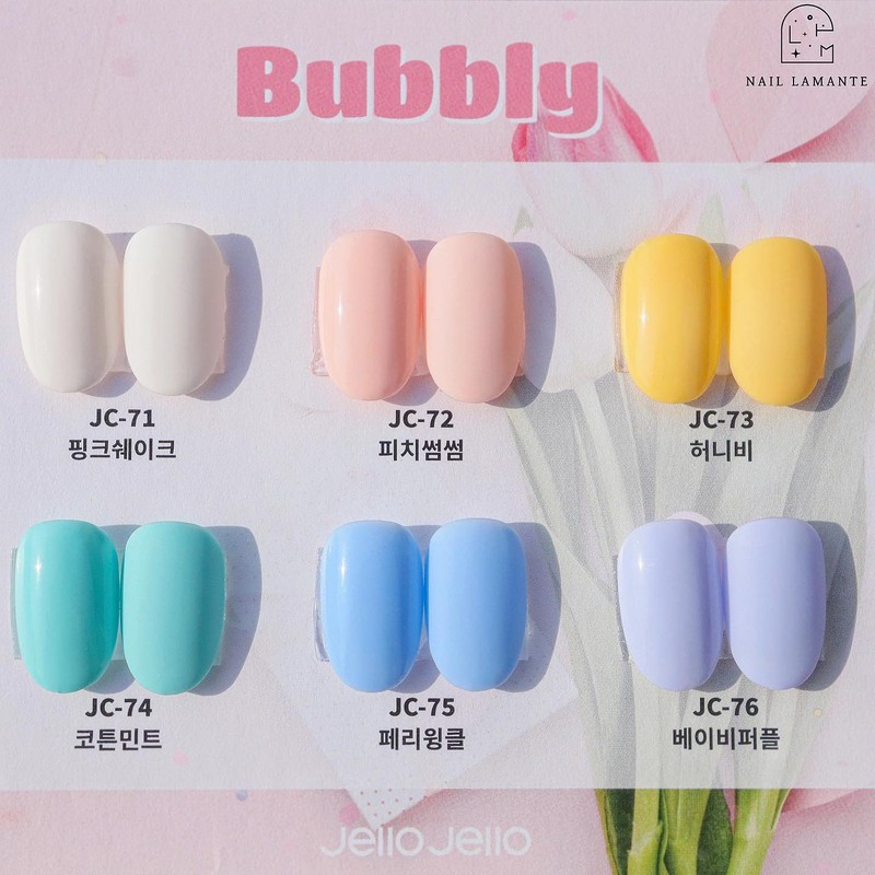 Jello Jello Bubbly Color Gel 6-piece set / 젤로젤로 버블리