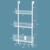 Over The Door Basket Organizer 3 Tier Hanging Kitchen Storage