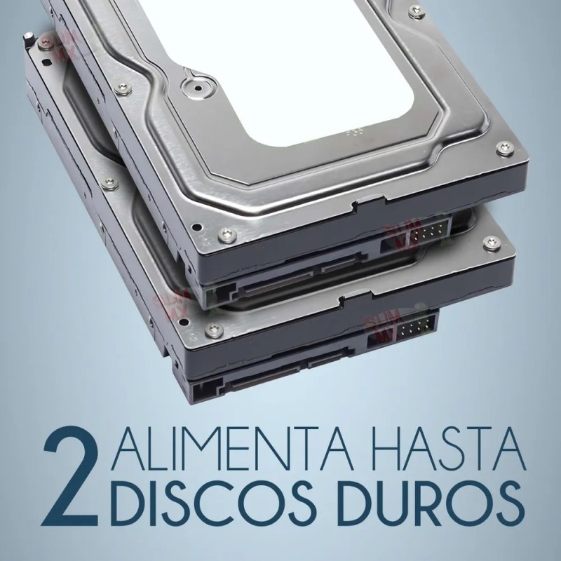 Cable Adaptador Molex A Doble Sata 15 Pines 2 Puertos