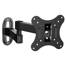 JXMTSPW Monitor, TV Wall Mounting, 14 - 27 Inches, Compatible with LCD Monitors, Rotatable Left/Right Movement, Up and Down Angle, Front and Rear Extendable, Maximum VESA Standard 3.9 x 3.9 inches