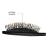 Cepillo de Cabello Desenredante Ovalado Acolchado Negro Ultra Thin Timco