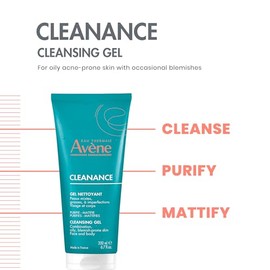 Eau Thermale Avène - Gel limpiador para cara y cuerpo, 6.7 fl.oz.