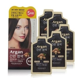 Prorance Argan Easy Hair Hair Dye (5 servings) - Black / 프로랑스 아르간 간편 염색약 5회분 - 흑색