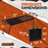 Adv Seeka 24" Heavy Duty Folding Campfire Grill, Compact Folding