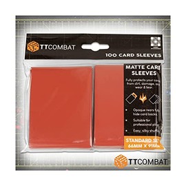 TTCombat 100 Standard Card Game Sleeves - Red