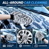 Car Wheel Cleaning Brush Set with Wash Mitt – Soft