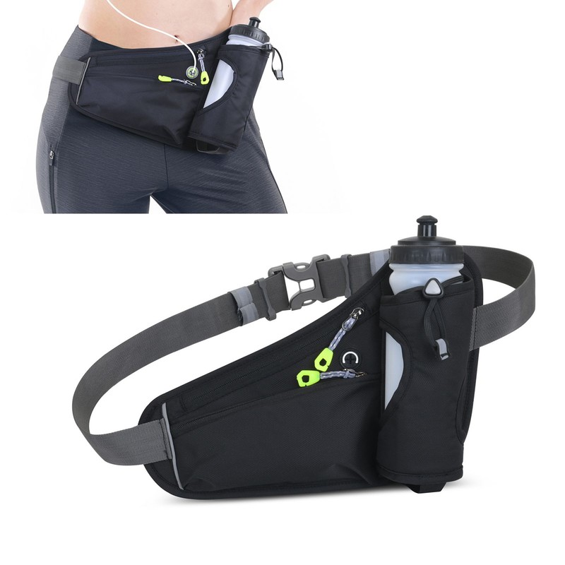 Sports Hydration Belt Bag Running Belt Waist Pack Bum Bag