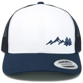 Love Sketches Outdoors Iced Mountain Trucker Hat Men & Women | Stylish Embroidered Mountain Hat | Mesh Hats for Men & Women