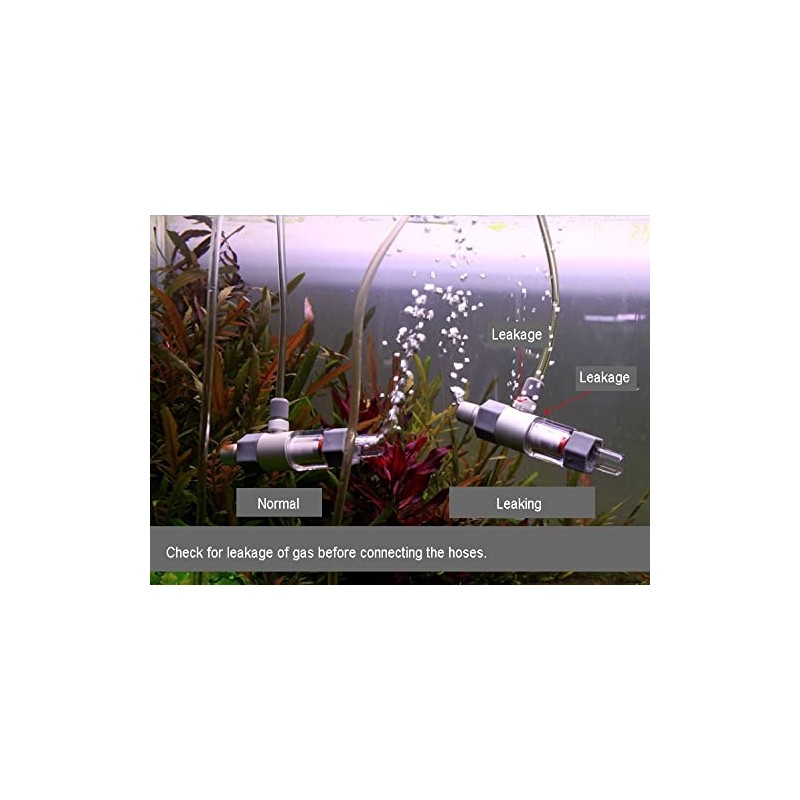 QANVEE Inline CO2 Atomizer Diffuser Aquarium Planted Tanks Aquascape (M2