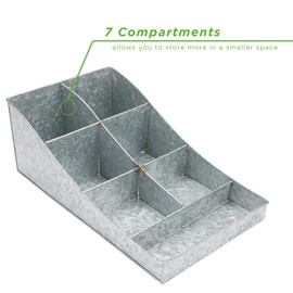 Mind Reader Trove Coffee condiment organizer, One Size, Silver Metal