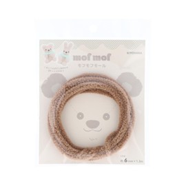 KIYOHARA MOF-02 Mofumofu Mall Mall Width 0.2 inch (6 mm) x 3.9 ft (1.3 m) Roll CNM, Includes QR Code for Cinnamon, Bears, Rabbits