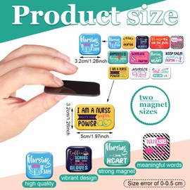 36 Pcs Fridge Magnet Cute Refrigerator Locker Magnets Inspirational Funny Christian Magnets for Fridge Appreciation Gifts Bulk for Women Teacher Nurse Week Grandma Mom Office Kitchen (Nurse)