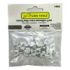 Grapa Para Cable Redondo 6mm Color Blanco 100 Pzs