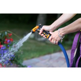 Dramm Dramm ColorStorm Premium Pistol Spray Nozzle for Garden Hose with Trigger Style Handle, for your Car, Boat, Deck, Sidewalk, Flowers and Young Trees, Berry, Variable Spray Patterns