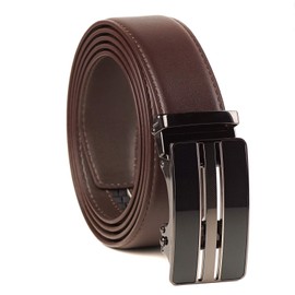 Giantsize Extra Long Ratchet Belts For Men Big And Tall 28 to 60 Inch Brown, Trim to Fit