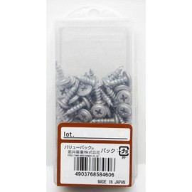 Wakai Sangyo KKW13V Deca Head Wood Crack Prevention Screws, 0.1 x 0.5 inches (4.0 x 13 mm), 120 Pieces