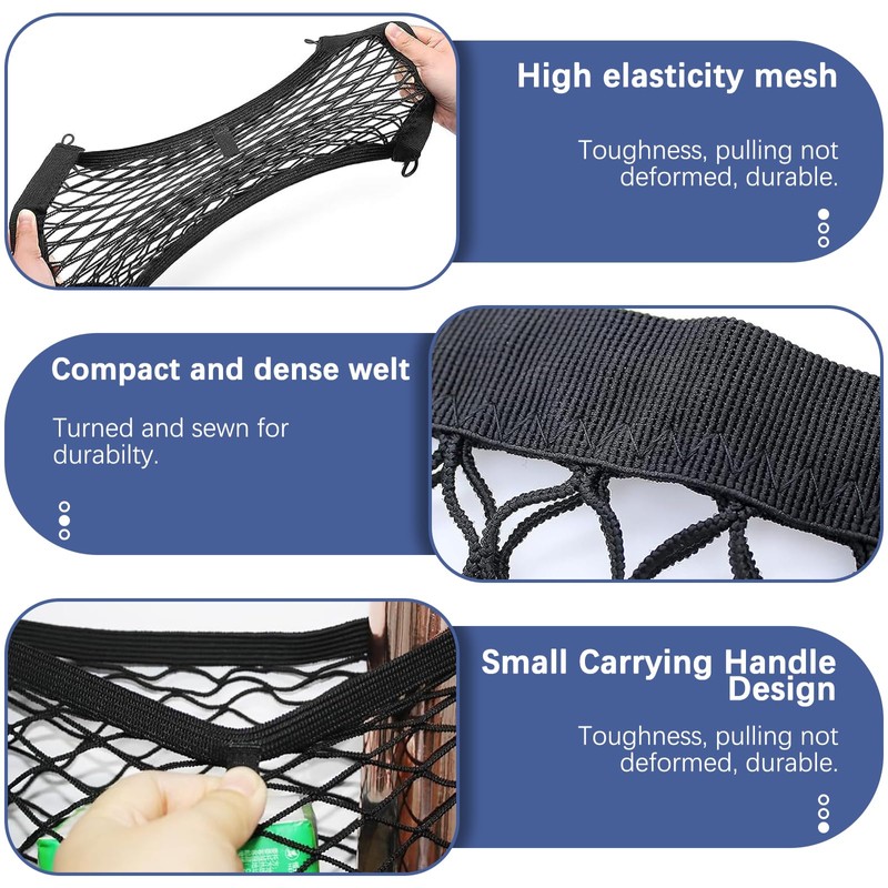 Storage Nets for Campervans, 2PCS Car Storage Net 40 X