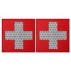2Pcs IR Reflective Red Cross Medic Patches Tactical Military Patches,