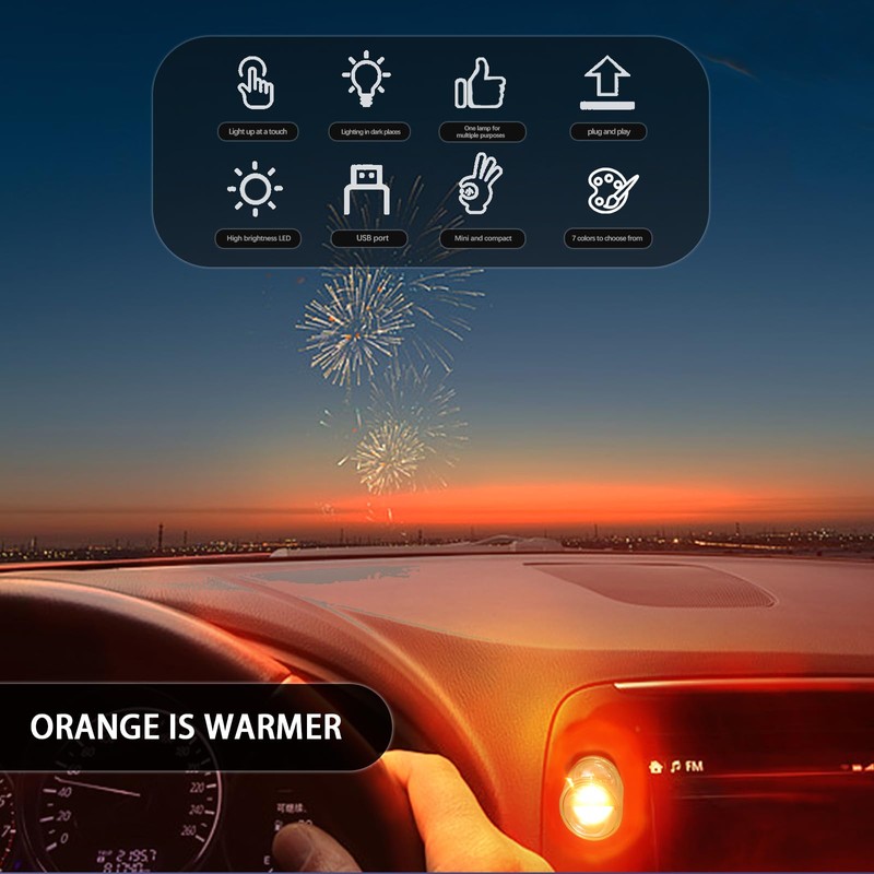 Snaptrol Mini USB Touch Control LED Ambient Light -4 Lighting